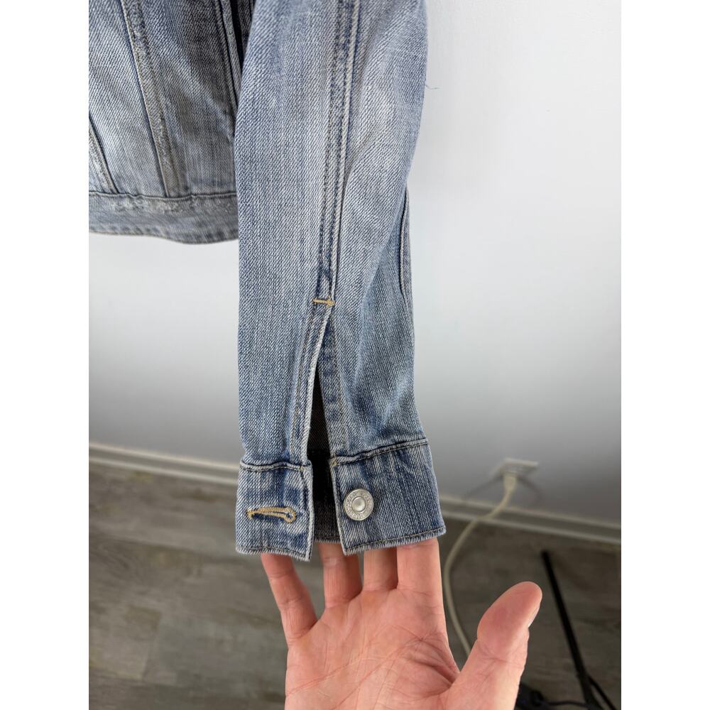 Levi’s Denim Trucker Jacket Womens Medium Button Front Capsule Classic - Picture 10 of 10